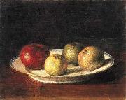 A plate of apples Henri Fantin-Latour
